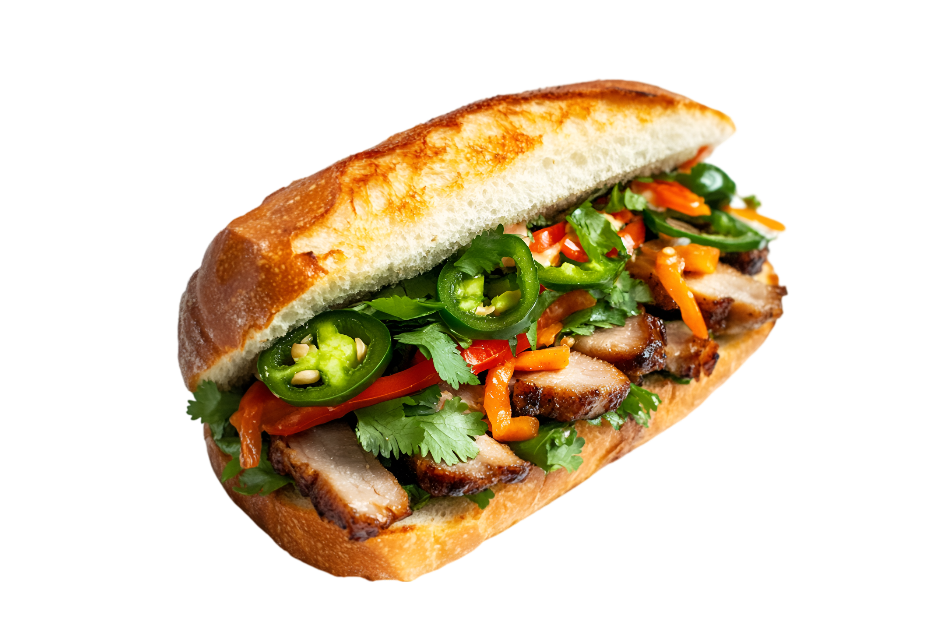 Dragon's Breath spicy katsu banh mi